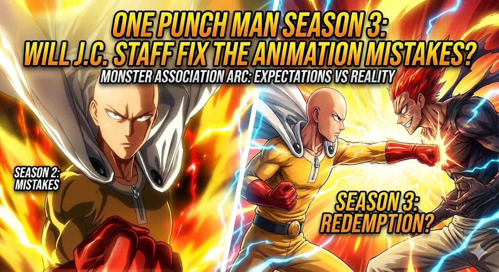 One Punch Man Season 3: Will J.C. Staff Fix the Animation Mistakes?