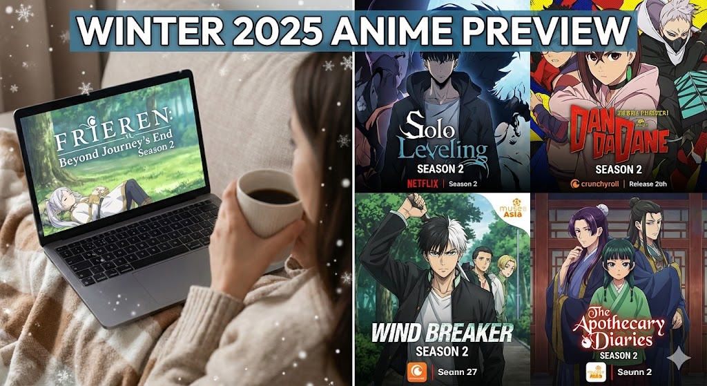 Winter 2025 Anime Preview: 15 Must-Watch Shows Coming This Season